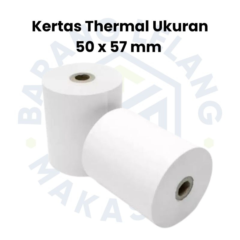 

Kertas Struk Kertas Thermal ukuran 50mm x 57mm