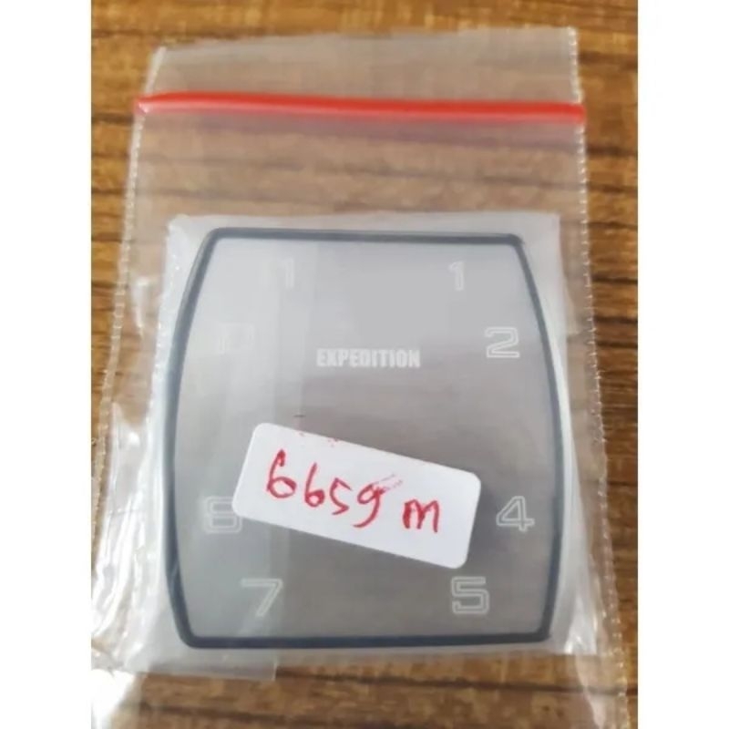 kaca jam tangan expedition 6659mc