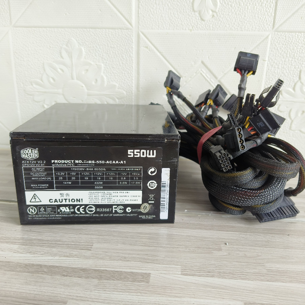 PSU GAMING COOLER MASTER 550W PURE