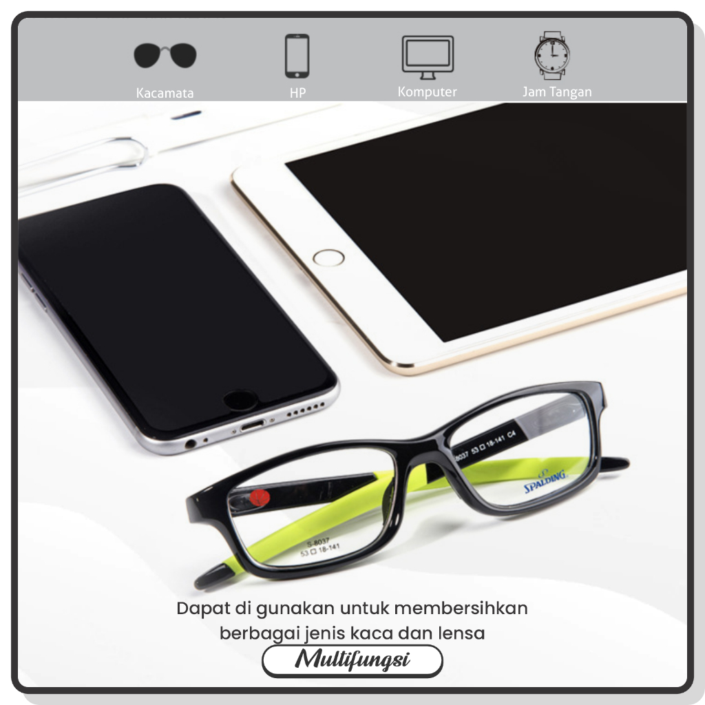 La Chapella - Cairan Pembersih Biasa Anti Fog Spray Lensa/Kacamata/hp/Kamera/Jam Tangan Cleaner Spray Termurah Free Lap P007 P010-6