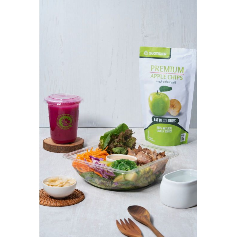 

Paket Bundle | Salad Sayur | Smoothies | Chips apple | Salad Diet | Salad Siap Saji | Ready To Eat Salad | Diet & Detox | Ceasar Vegan Dressing