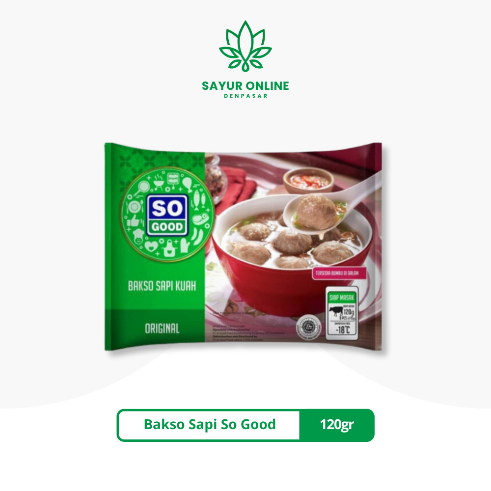 

Bakso Sapi So Good 120gr - Sayur Online Denpasar