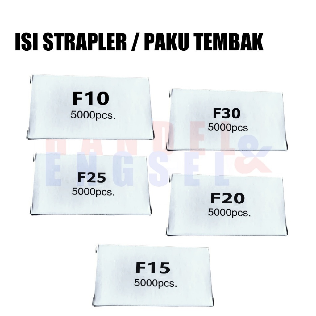 

Isi Paku tembak F30 Isi Air Nailer F30