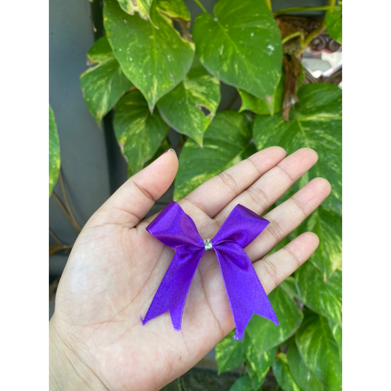 

Pita souvenir siap pakai warna ungu, harga murah / Lebar 2cm