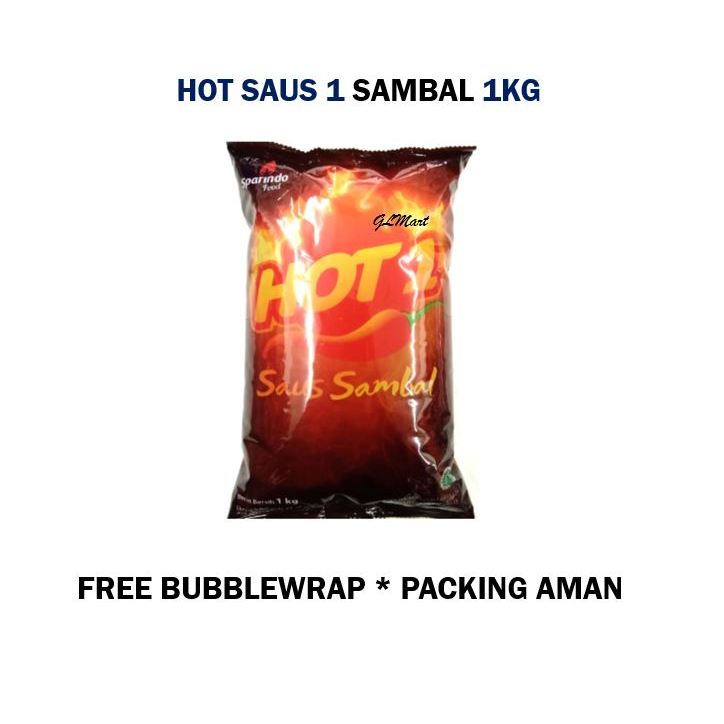 

Saos sambal hot 1 / hot1 / hot one 1 kg