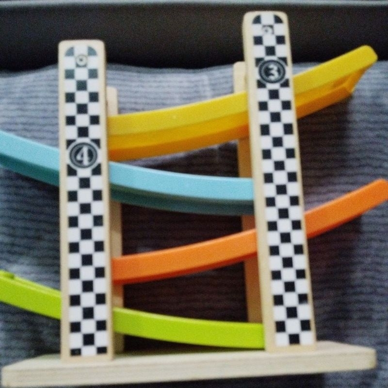 car race track wooden play