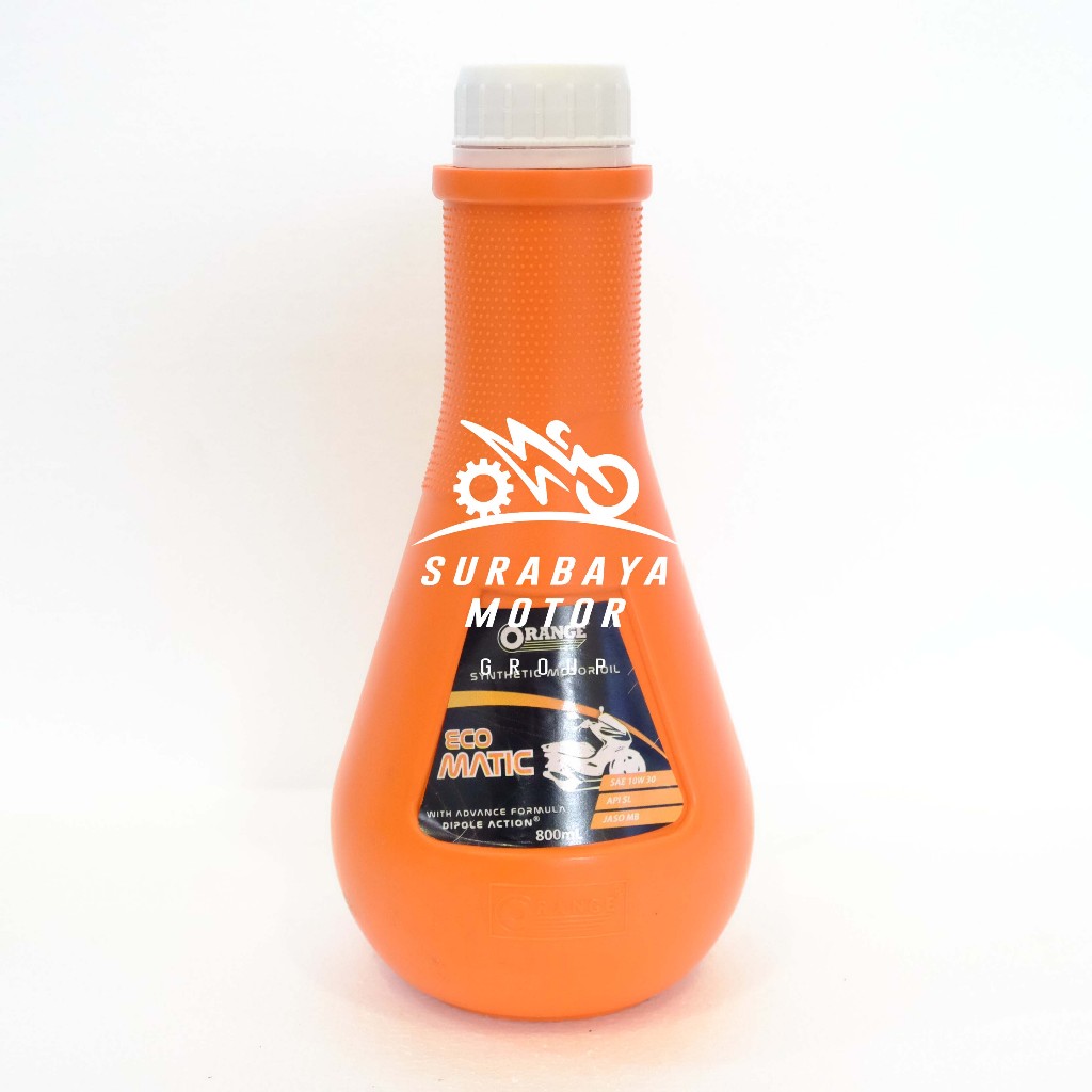 Oli ORANGE MATIC 0,8 API SL 10W 30 800ml Dipole Action Beat Vario Mio J GT 110 125 150 PCX Mesin Mot