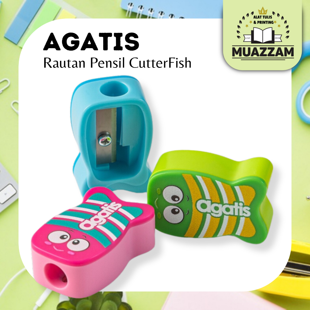 

AGATIS Rautan Pensil CutterFish Warna 1 pcs
