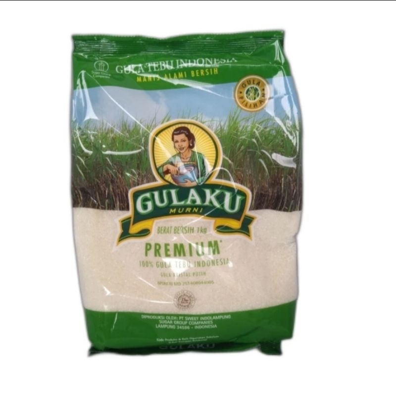 

Gulaku 1 kg Gula Tebu Indonesia Gula pasir Gulaku hijau/ kuning murni premium