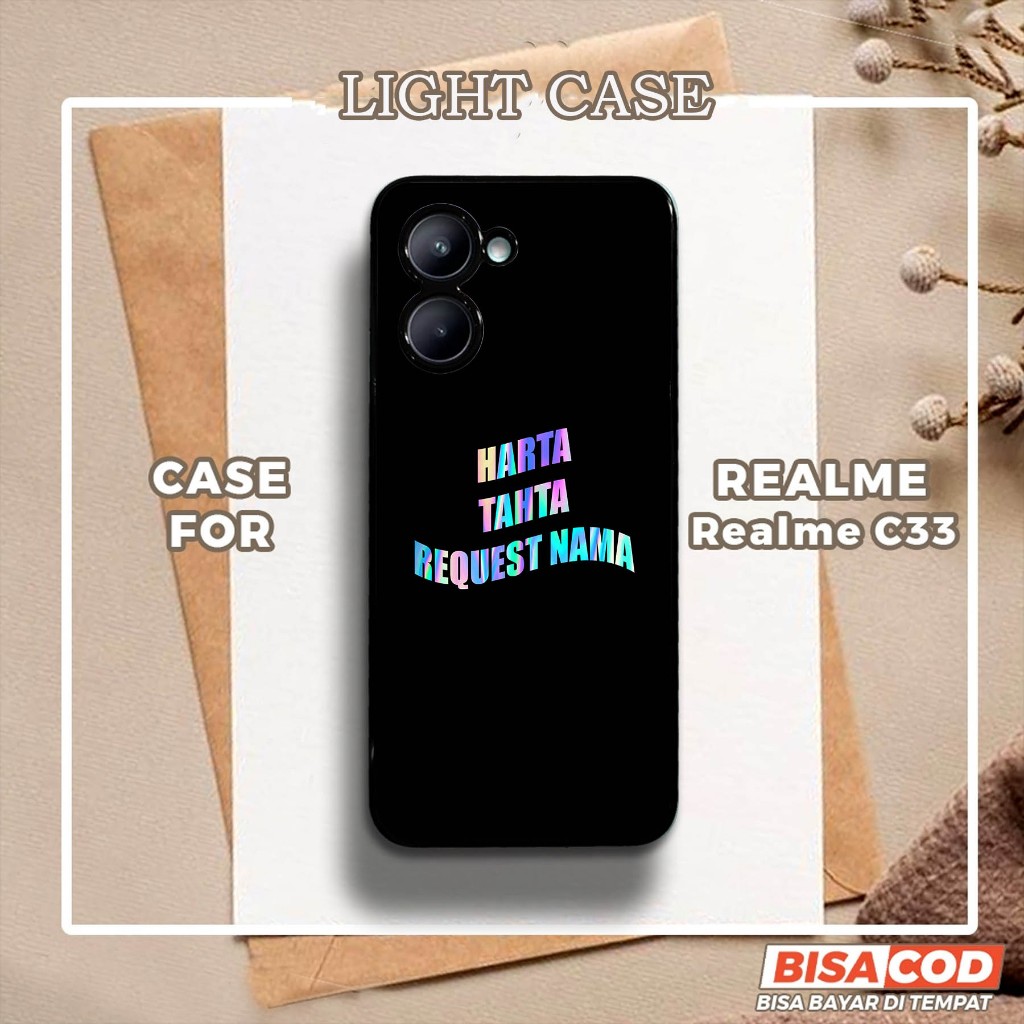 LIGHT CASE Case Realme C33 Terbaru Fashion Case HARTA TAHTA Casing Hp Case Murah Softcase Hardcase P