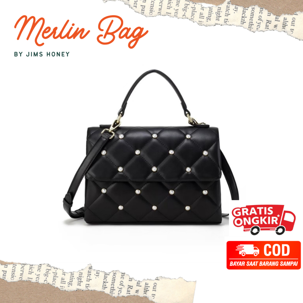 Jims honey Merlin TAs Selempang Bahu Wanita Kerja Elegan Simple