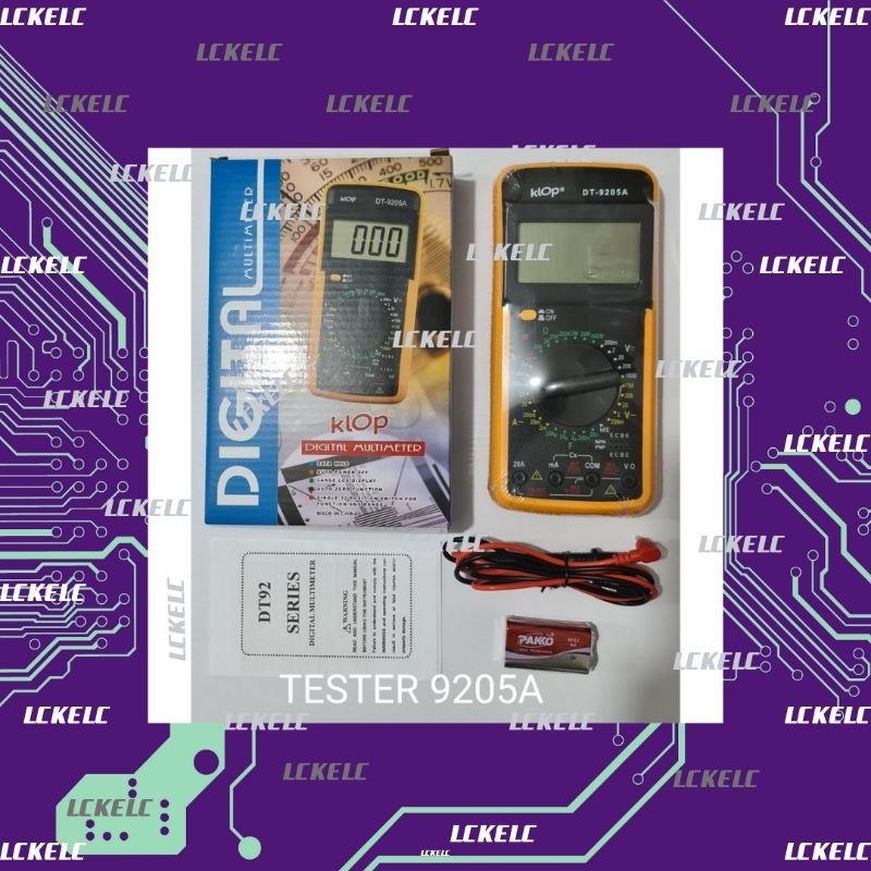MULTITESTER DIGITAL KLOP POLOS DT-9205A