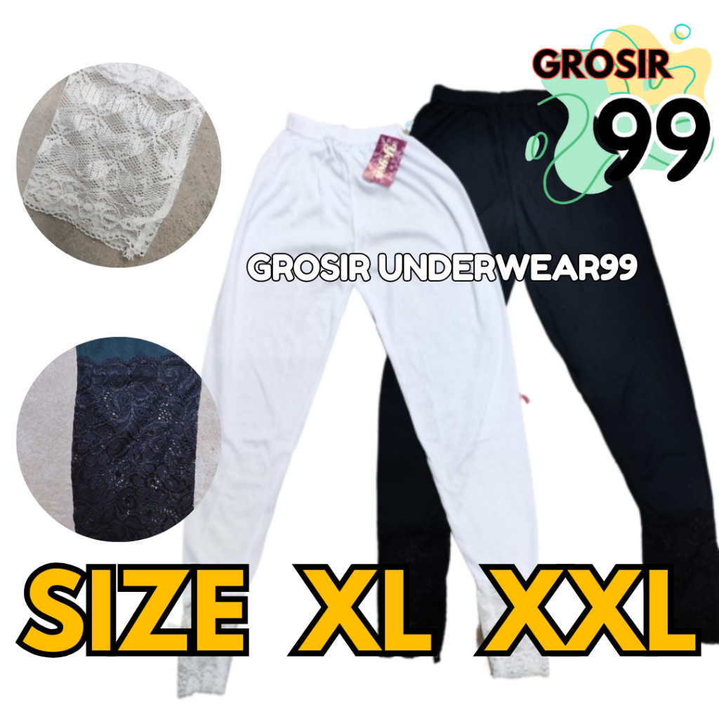 Legging Polos Wanita Androk Daleman Kulot Celana Panjang Muslimah JUMBO Perlengkapan Haji Umroh GROS