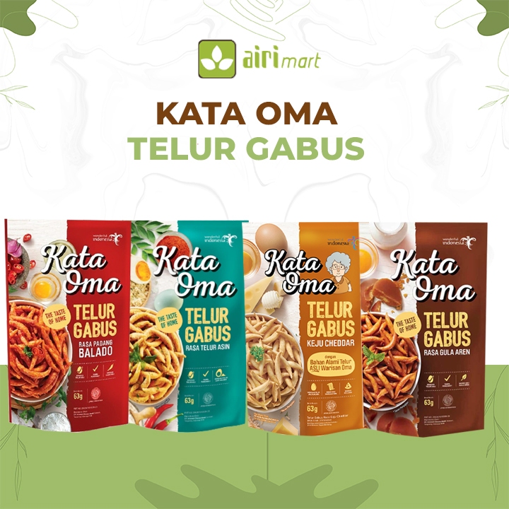 

Kata Oma Telur Gabus telur asin/Aren/keju/balado tanpa bahan pengawet