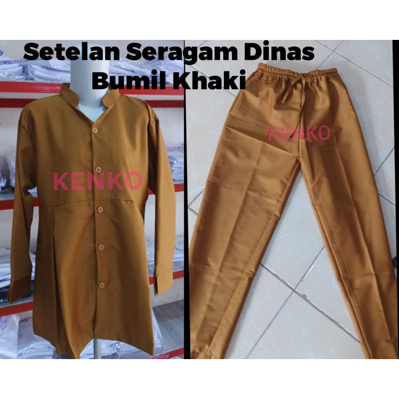 Setelan Baju Dinas Ibu Hamil Keki