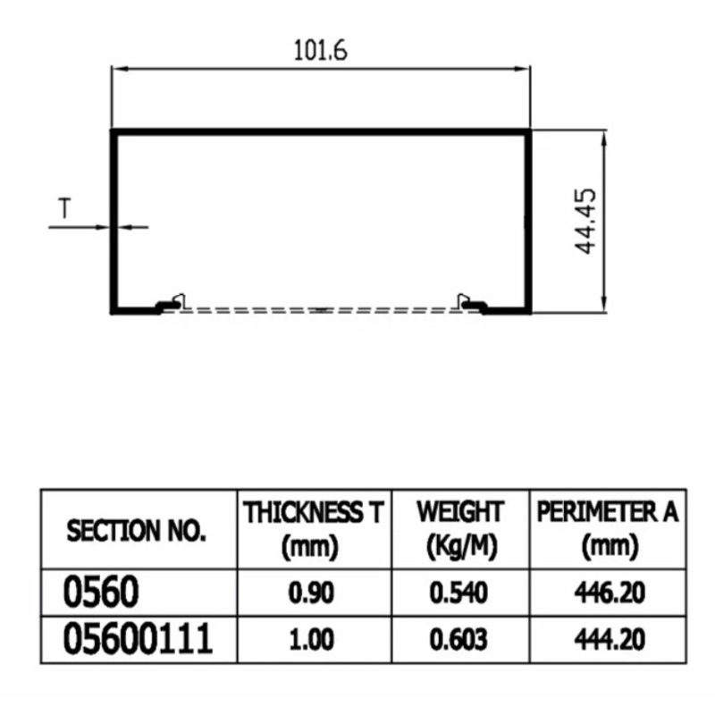 Aluminium Dacon Kusen 4" 0560 Kusen Polos Aluminium Batangan