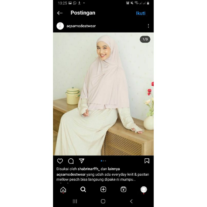 Aqsa modest wear - pastan mellow peach