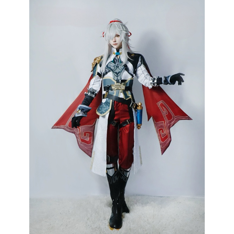 【Lolicos】Ready Honkai Star Rail Jing Yuan Jingyuan Cosplay Costume Playsuit Set Wig Kostum Game