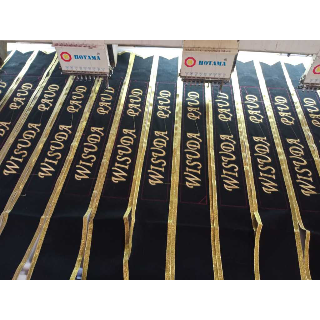 iDk90 selempang wisuda ukuran anak PAUD, slempang gerak jalan, selempang karnaval, bahan Bludru 1