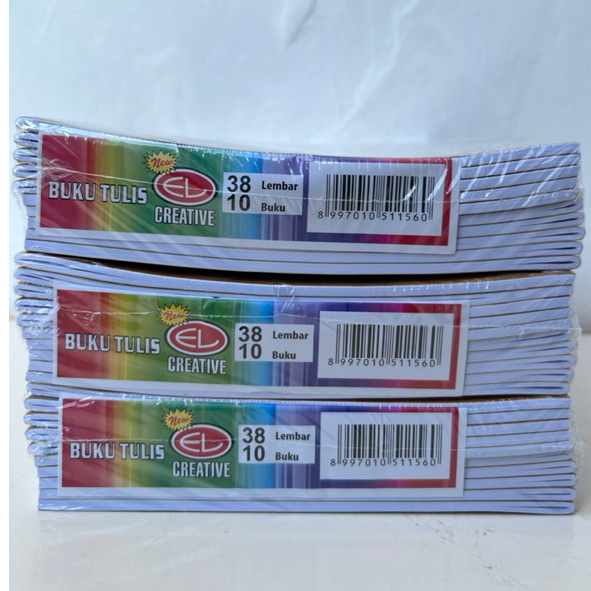 

EL Creative Buku Tulis 38 Lembar - 1 Pack isi 10 pcs