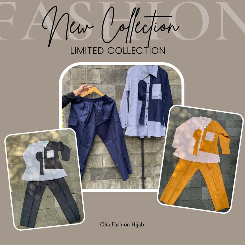 one set katun linen baju one set wanita variasi baju stelan celana wanita bahan katun linen