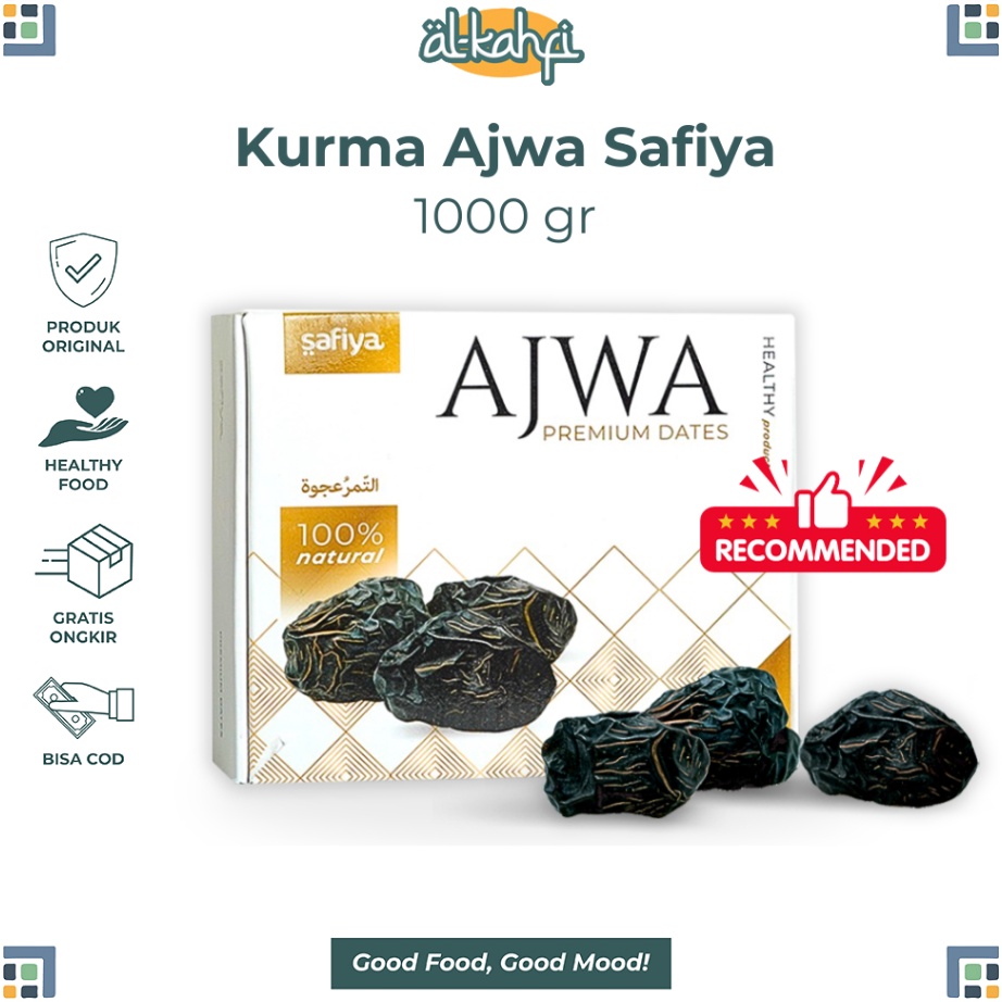 

TERMURAH Kurma Ajwa 1 Kg Kurma Nabi Premium Original Safiya