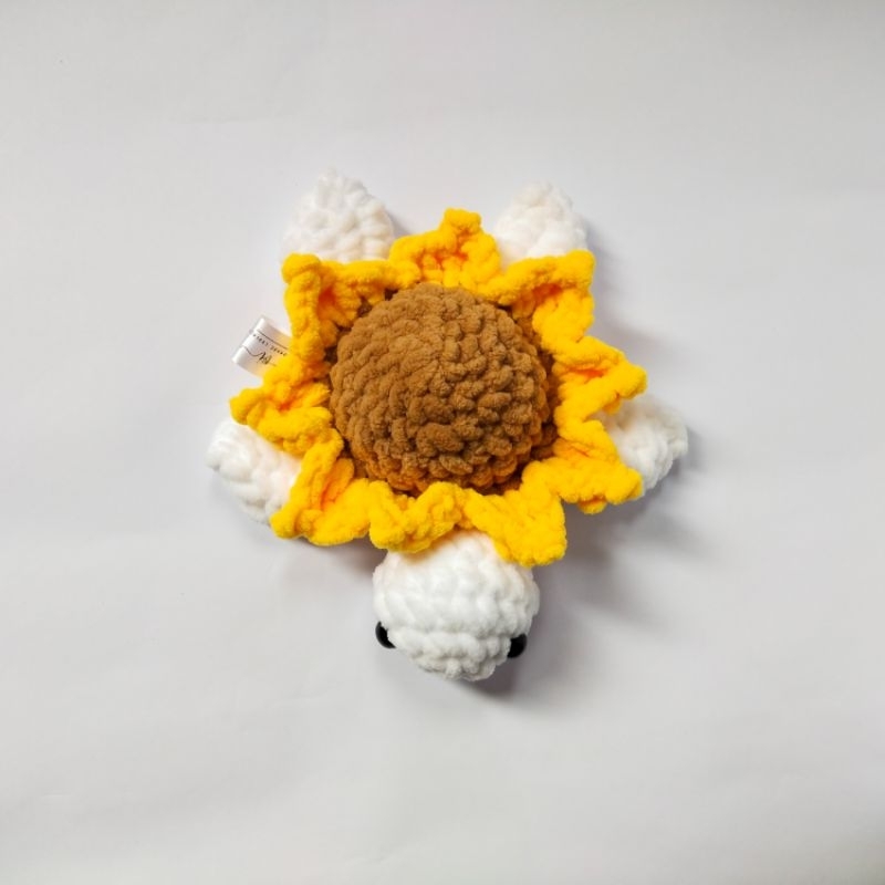 Kura-kura strawberry rajut/ kura-kura bunga matahari rajut / kura-kura bunga aster / sunflower turtl