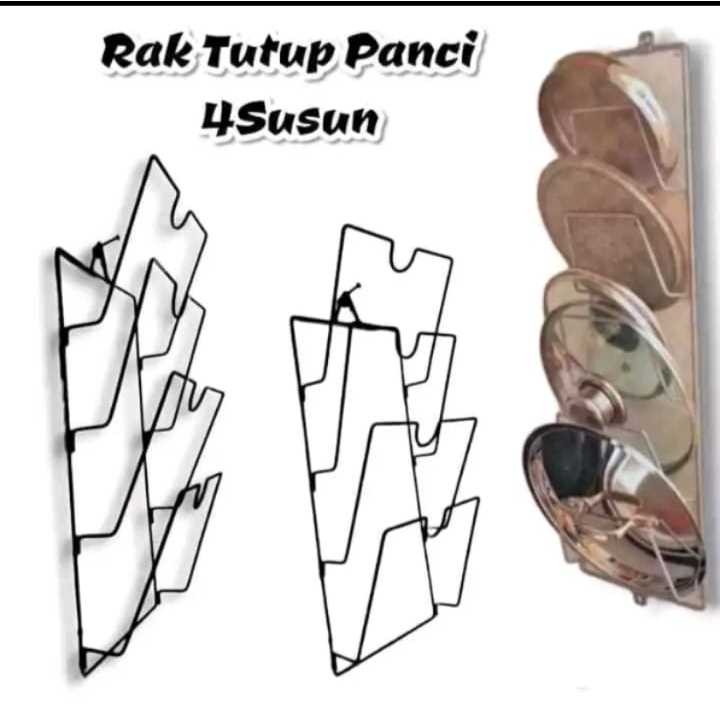 RAK TUTUP PANCI // RAK TUTUP PANCI SUSUN // RAK TUTUP PANCI GANTUNG murah // rak tutup panci murah /