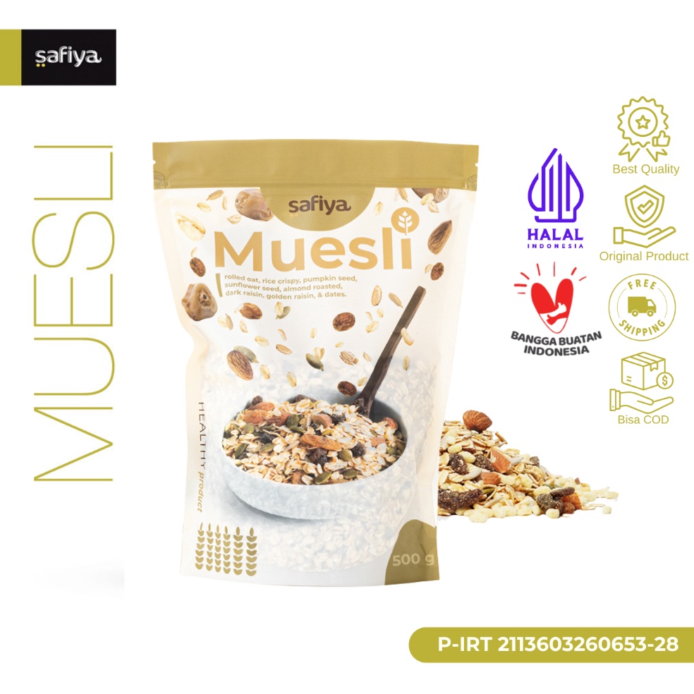 

Buruan pesan Muesli Fruit and Seed 5 gram Sereal Sehat Safiya Food