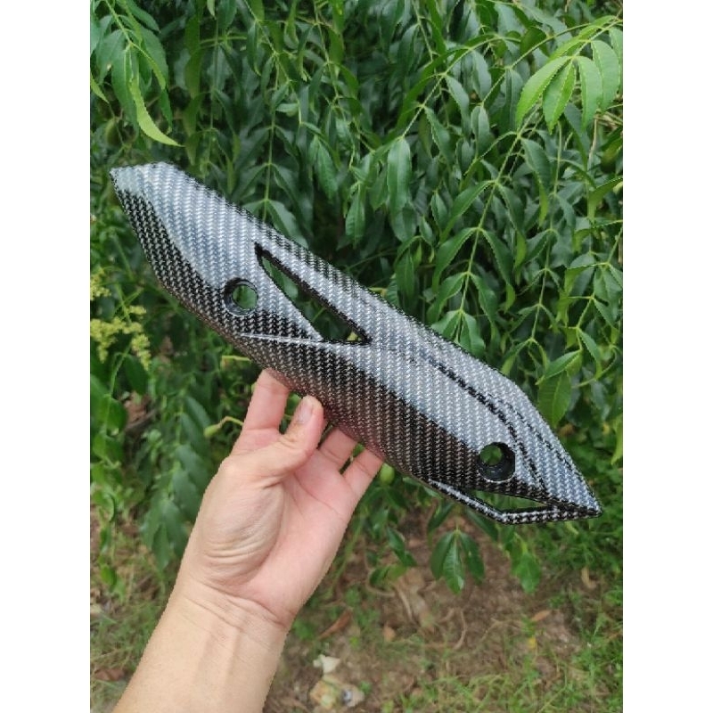 Cover/Pelindung Knalpot karbon beat esp, beat street 2017- 2019 karbon celup bukan stiker