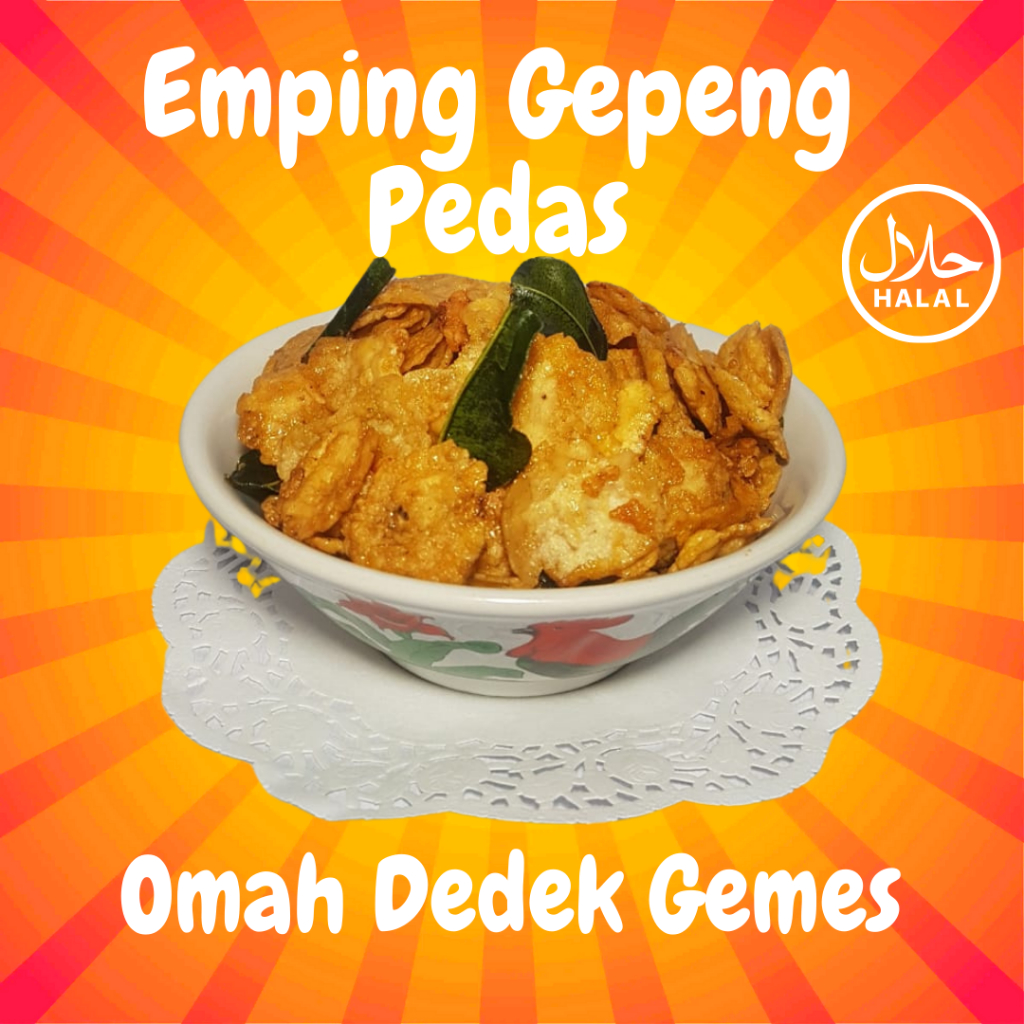 

emping Melinjo gepeng Pedas 500gr