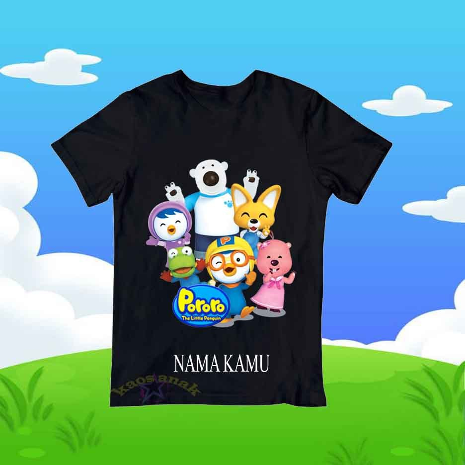 Kaos anak pororo kaos pororo anak baju anak pororo viral premium
