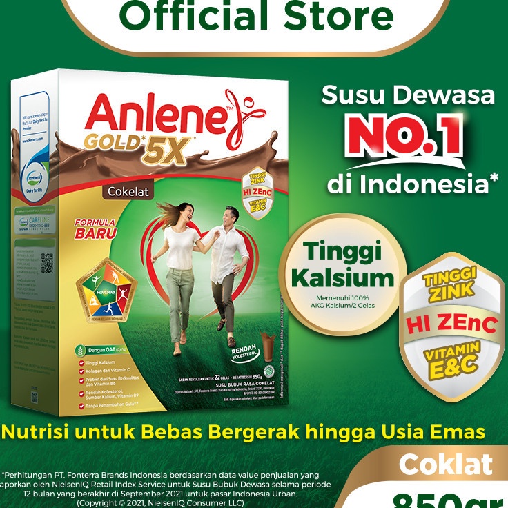 

Pesan cepat Anlene Gold 5X Susu Bubuk Dewasa Cokelat 85g Nutrisi Tinggi Kalsium Untuk Tulang Sendi dan Otot