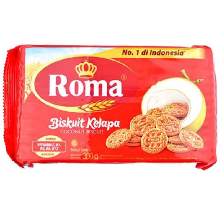 

Harga Miring ROMA Kelapa 3 gr BISKUIT Cemilan