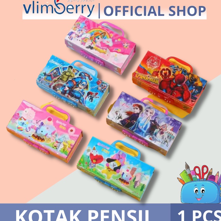 

Get Surprise VLIMBERRY Kotak Pensil Kode 3 Tingkat Metalik 3D Tempat Pensil Kode Password 3 Dimensi