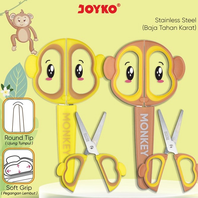 

Murah Berkualitas Gunting Scissors Joyko SC26 Monkey