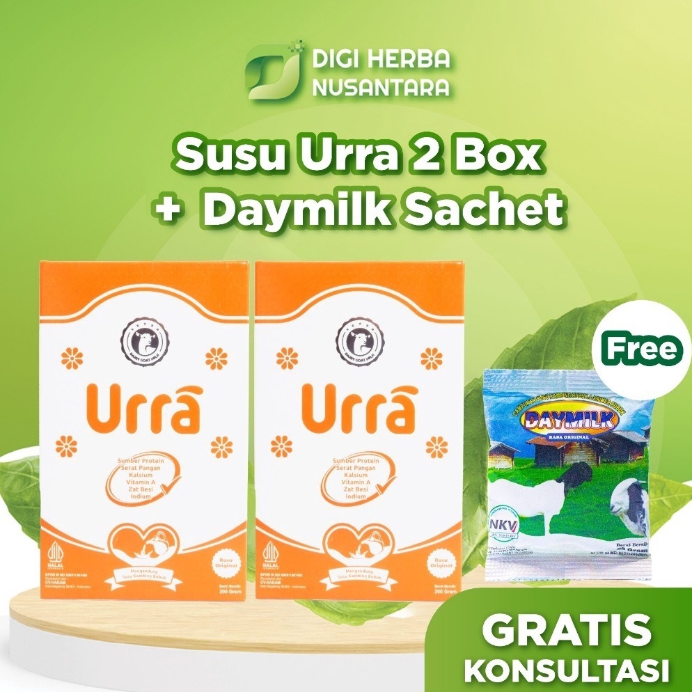 

Pasti Untung URRA Susu Kambing Saneen Untuk Tinggi Badan Anak 2 Box Free 1 Daymilk Sachet