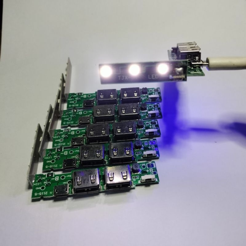 Modul Powerbank 10000mah LED Lampu 2 Slot USB Power Bank