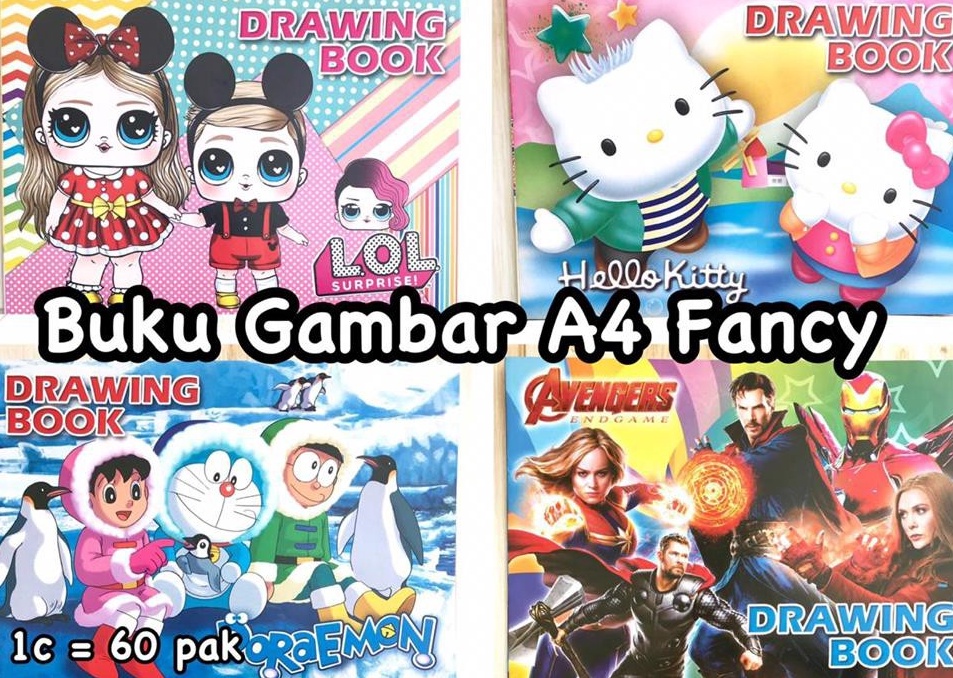 

Murah Minggu Ini D 1 pcs Buku gambar fancy A4 1 pak isi 1 pcs