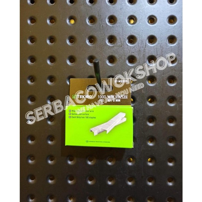 

Model Limited TEKIRO Isi Staples Tekiro 8 mm 1 Pcs Isian Staples Tembak Jok