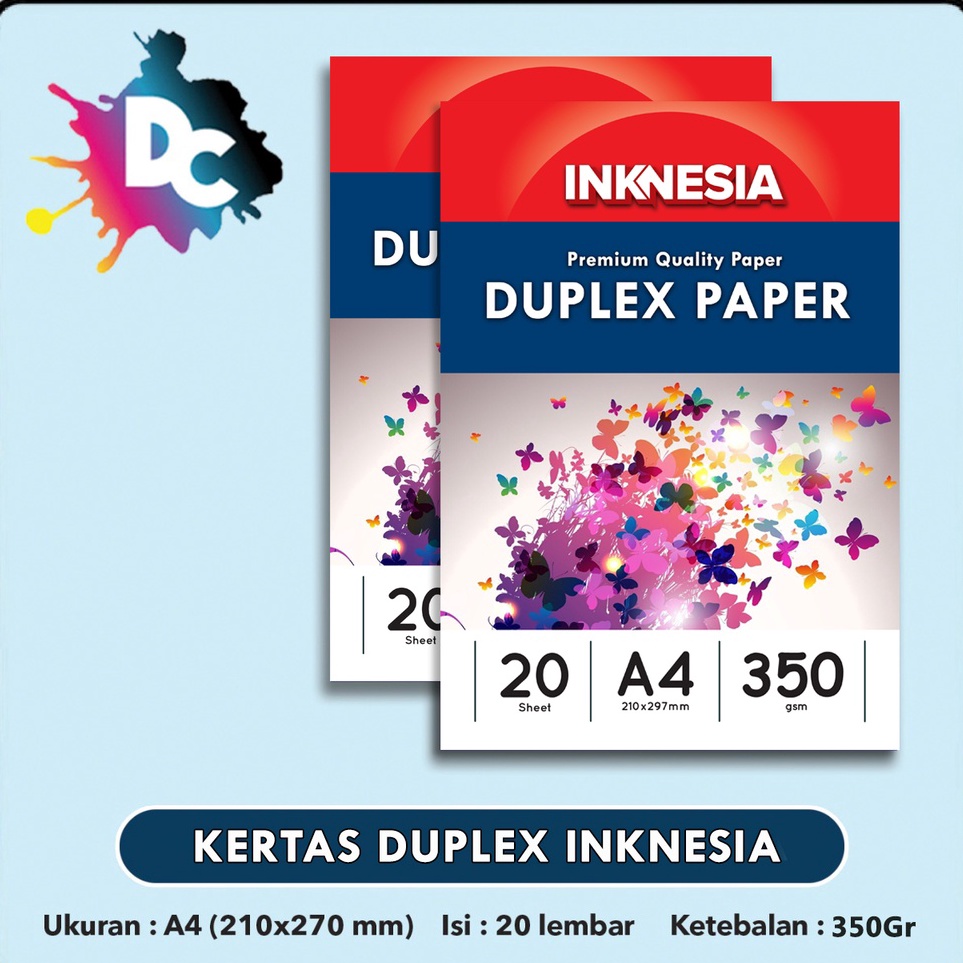 

Baru Berkualitas Kertas Karton Tebal Duplex Karton Dupleks 35 gsm A4 isi 2 Lembar