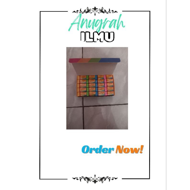 

1 pak penghapus joyko warna warni