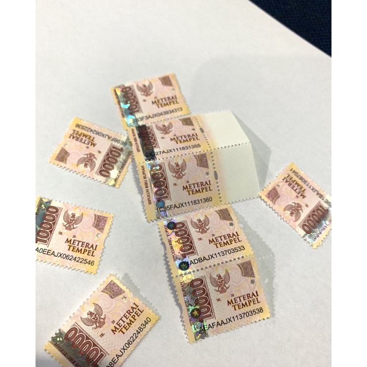 

Stock Terbatas MATERAI TEMPEL MATERAI 1 1rb Original Asli Baru PERURI