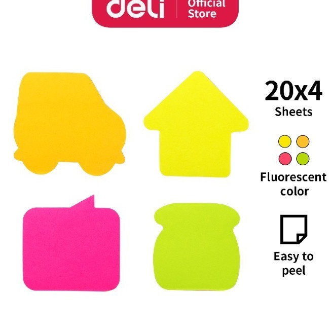 

Serbu Baru Sticky Note DELI Stick Up Pad Notes Deli EA312 Memo Tempel