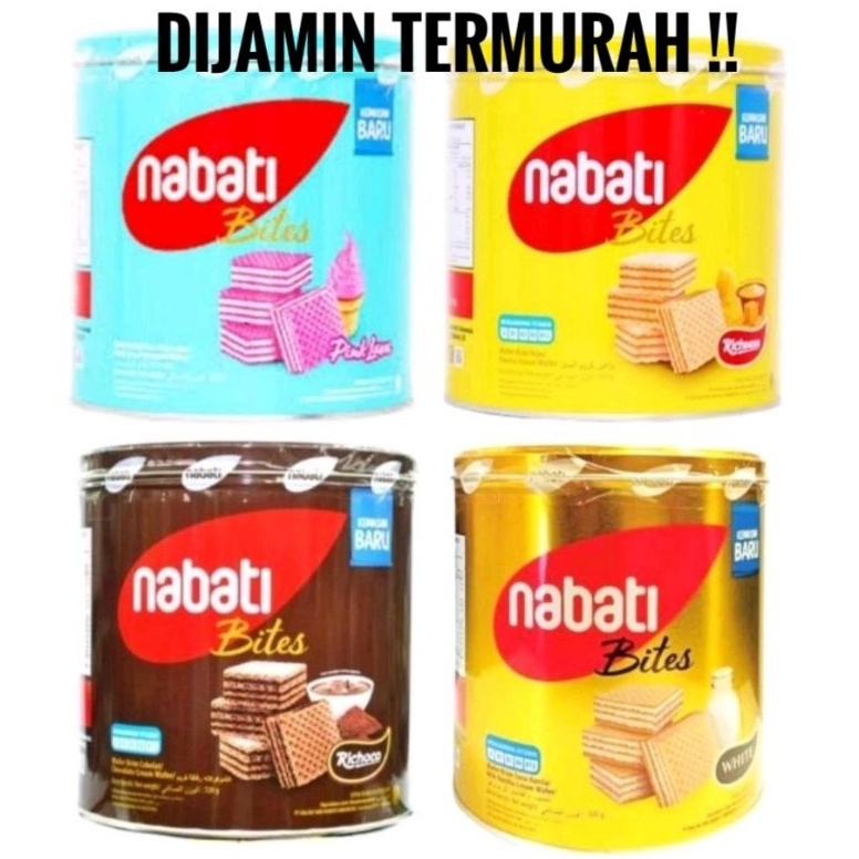 

Promo banting Nabati Bites Wafer 287gr Tin Can Kaleng Coklat Keju Goguma Termurah