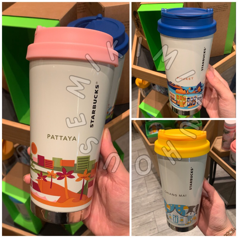 STARBUCKS ELMA STAINLESS STEEL LANDMARK BANGKOK YOU ARE HERE THAILAND STARBUCKS TUMBLER PATTAYA PHUK