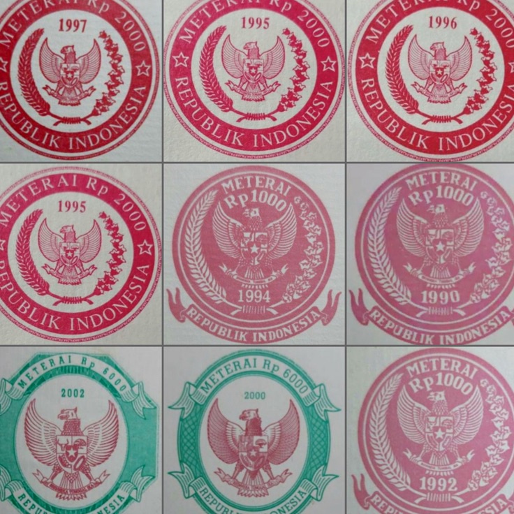 

Best Quality Kertas Segel Tahun 199 1992 1993 1994 1995 1996 1997 2 22 Double Slide Asli Original