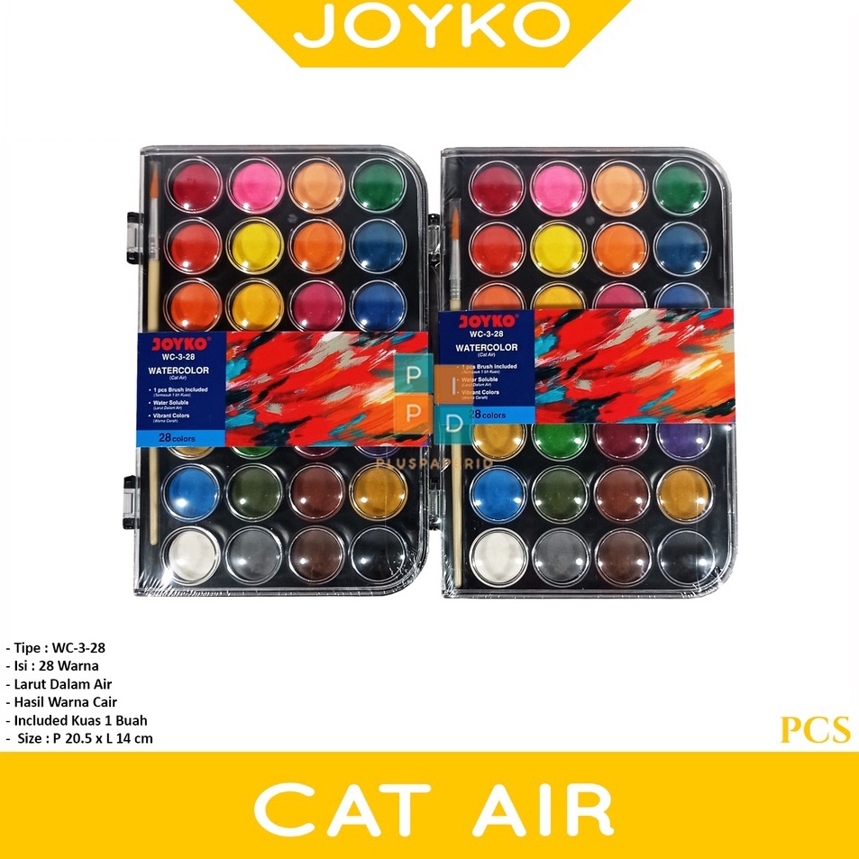 

Dijamin Puas JOYKO Cat Air Watercolor WC3 28 Warna Set