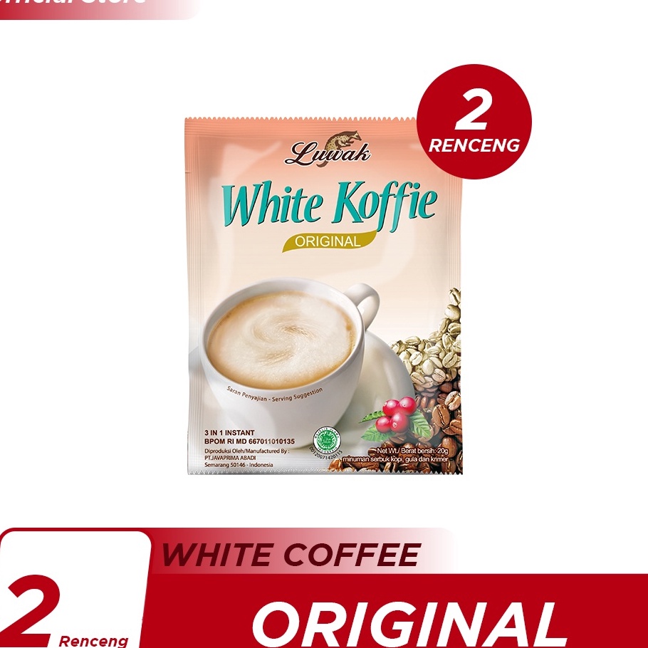 

1111 Kopi Luwak White Koffie Original 1x2gr Renceng 2 Pcs