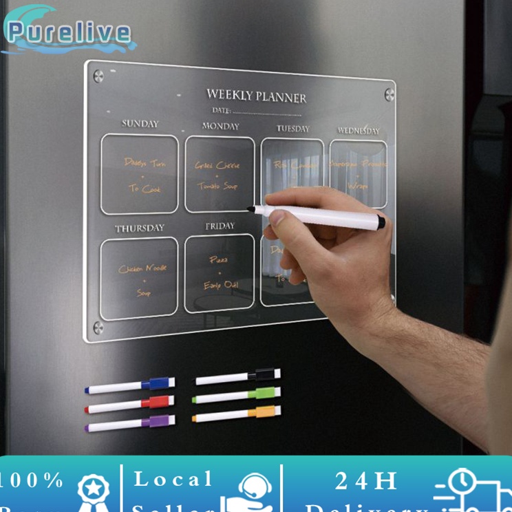 

Dijamin Puas Weekly Monthly Planner Magnet Kulkas Akrilik Custom Dinding Schedule Board untuk dinding kantor